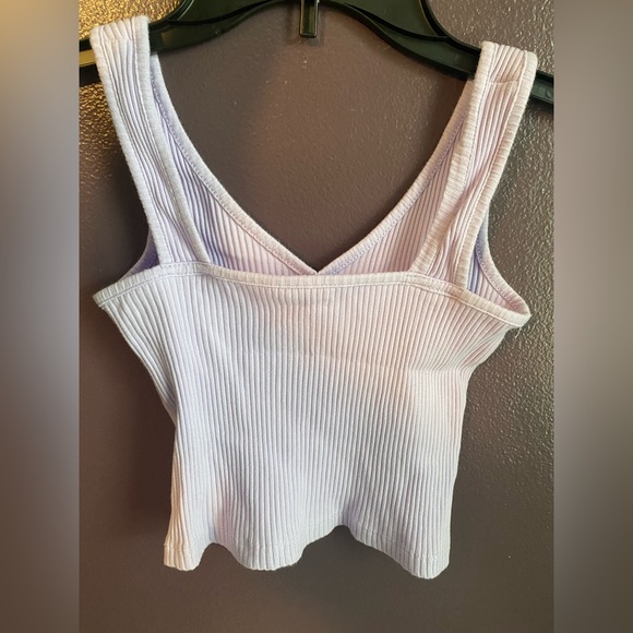 Purple v-neck tank top - Picture 2 of 2